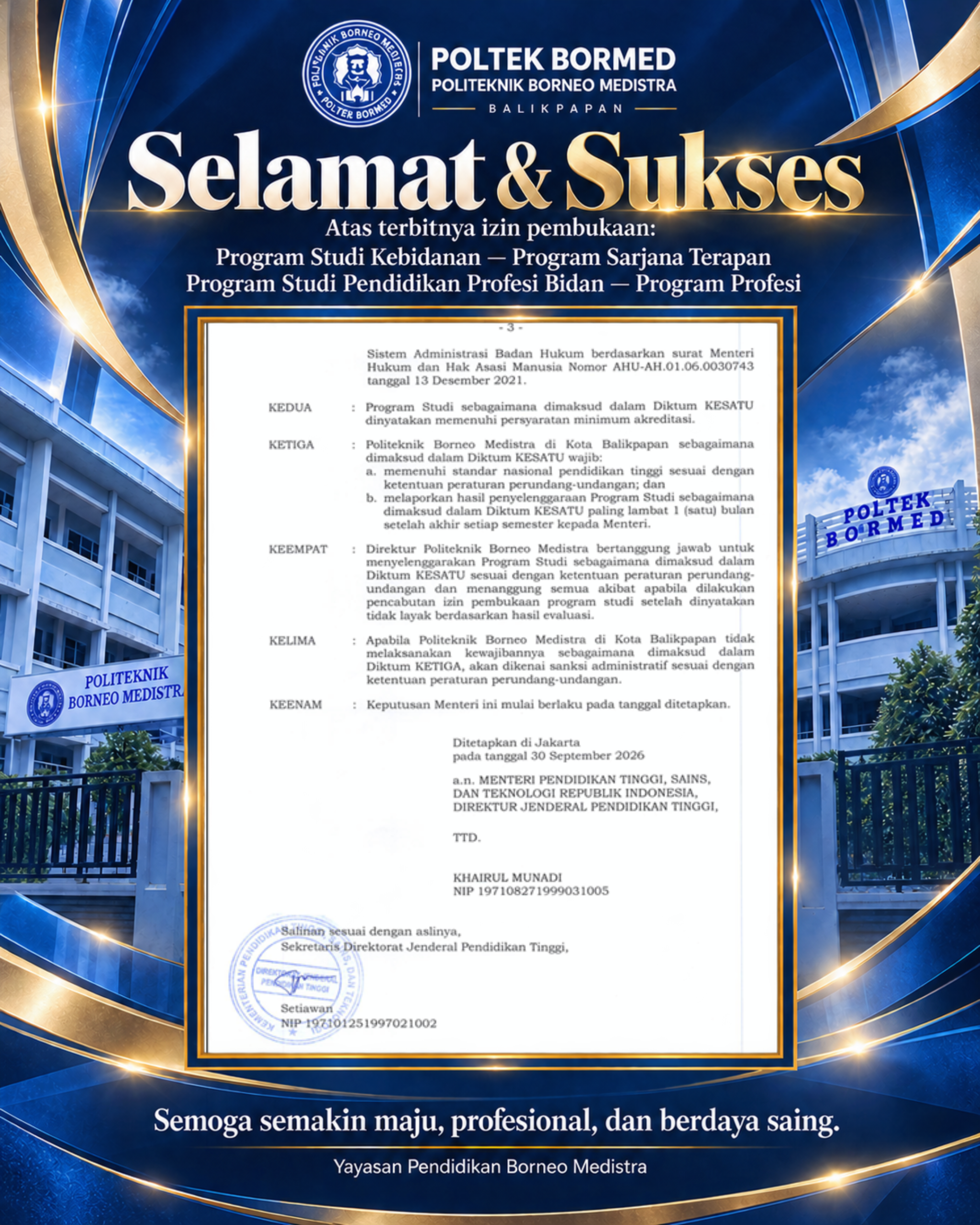 Salinan SK Nomor 1113/B/O/2026 halaman 3